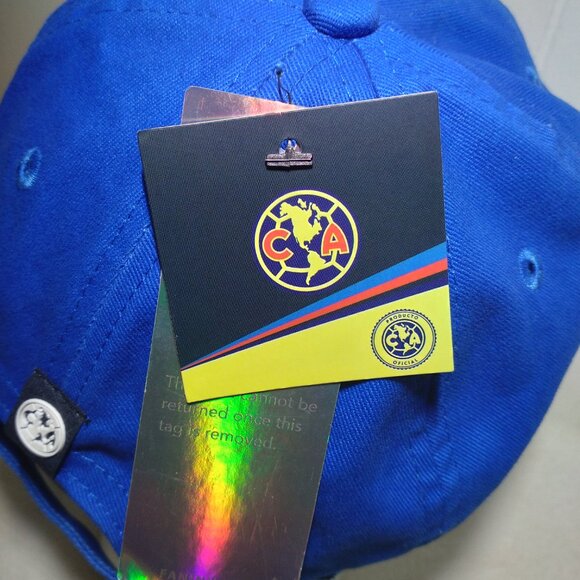 FAN INK CL-51 PRO Club America Licensed Cap Hat Ajustable Blue Soccer Football - Picture 5 of 12